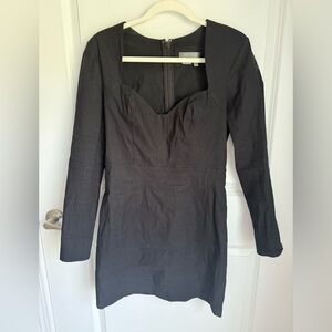 Anthropologie Black Sweetheart Sheath Dress